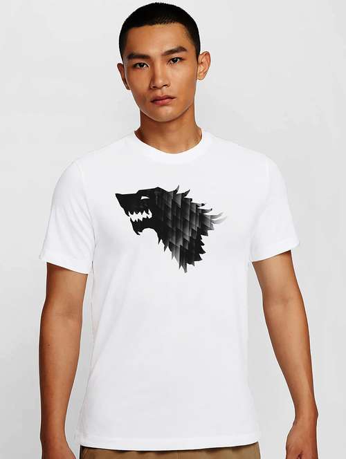 men white round neck regular fit t-shirt - 21841700 - Standard Image - 0
