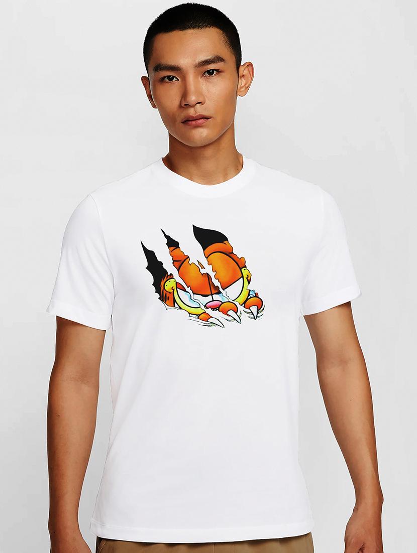 men white round neck regular fit t-shirt - 21841732 -  Zoom Image - 0