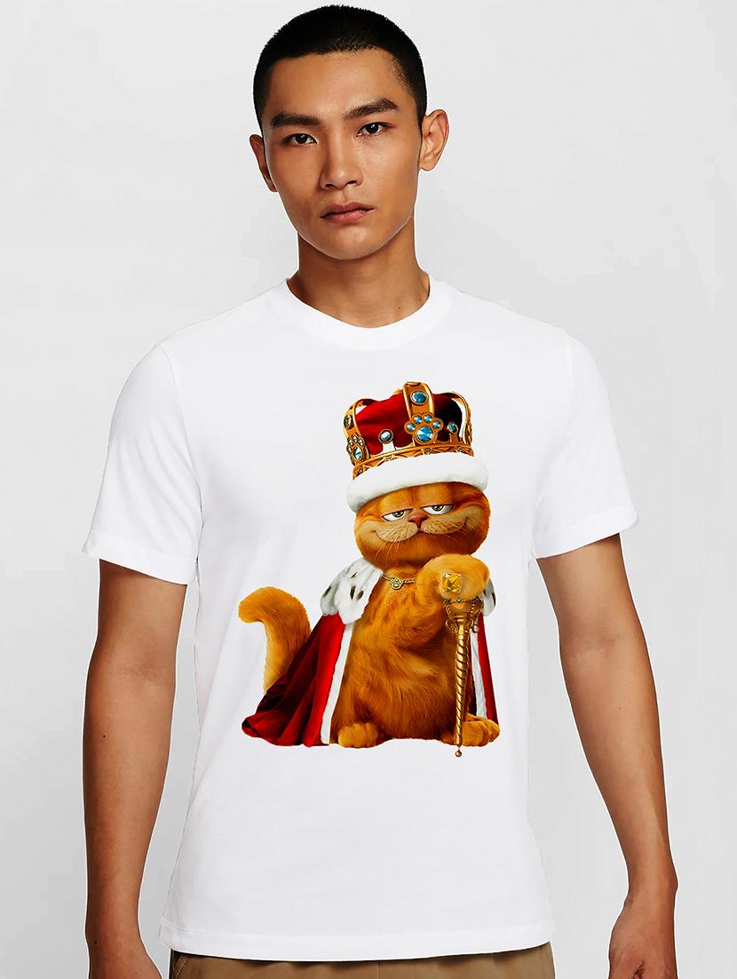 men white round neck regular fit t-shirt - 21841734 - Zoom Image - 0