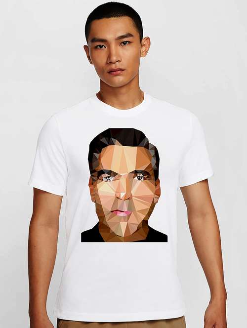 men white round neck regular fit t-shirt - 21841747 -  Standard Image - 0