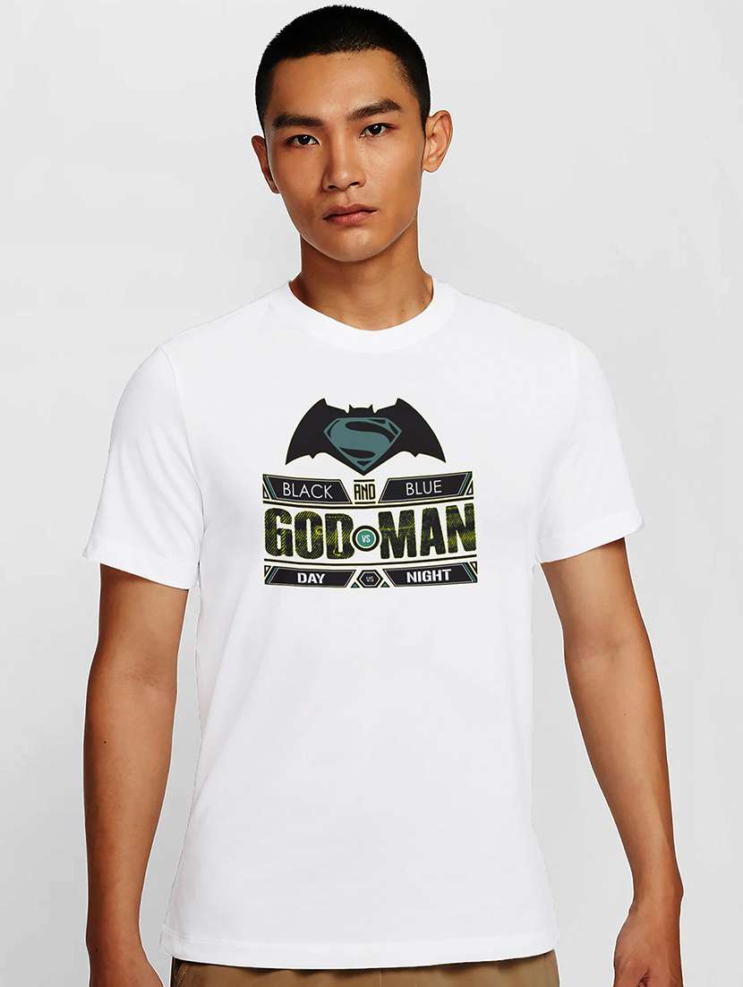 men white round neck regular fit t-shirt - 21841751 -  Zoom Image - 0