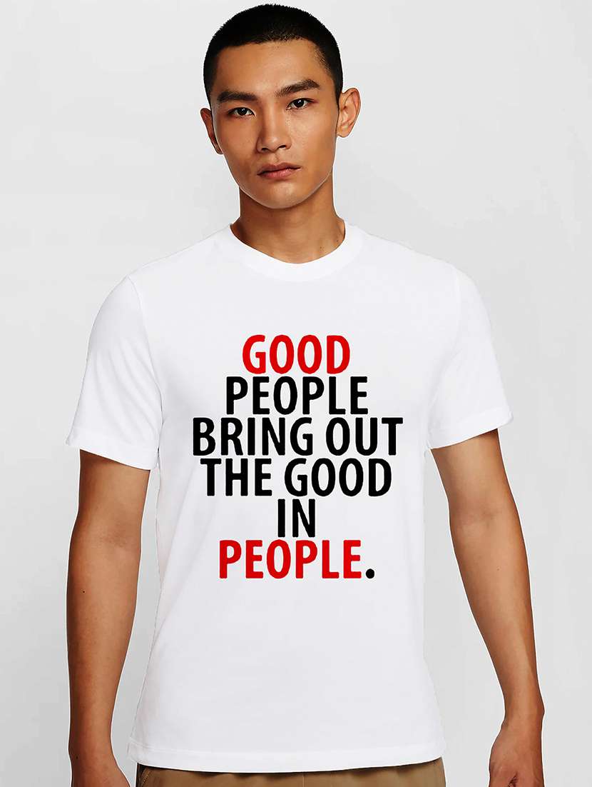 men white round neck regular fit t-shirt - 21841756 -  Zoom Image - 0
