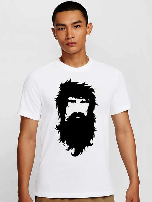 men white round neck regular fit t-shirt - 21841760 -  Standard Image - 0