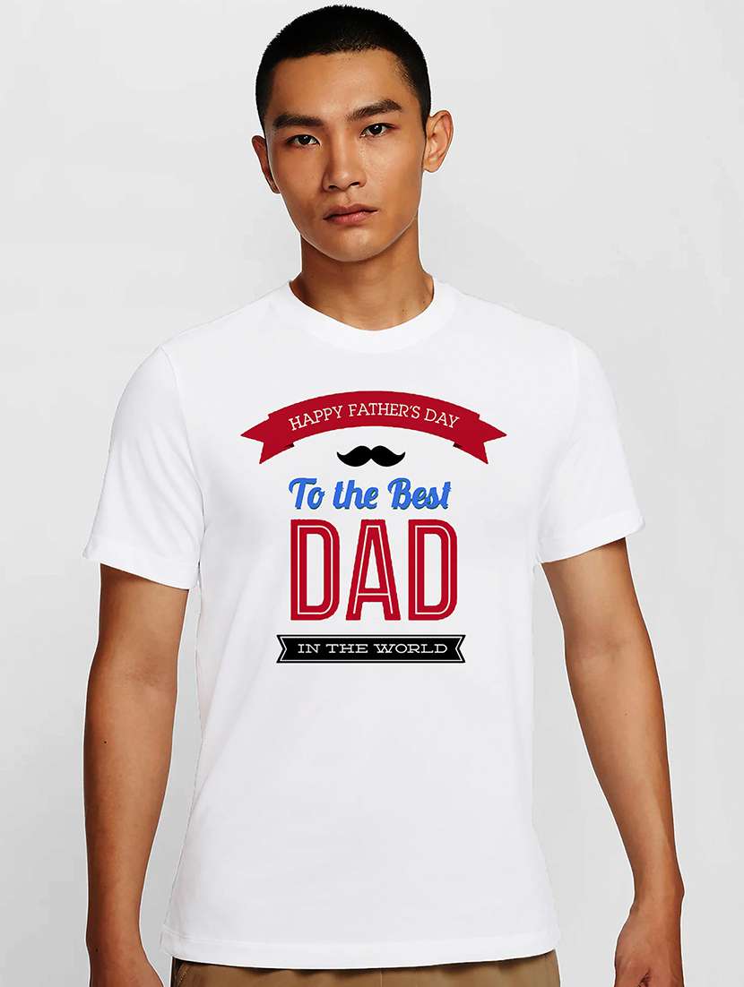 men white round neck regular fit t-shirt - 21841770 -  Zoom Image - 0