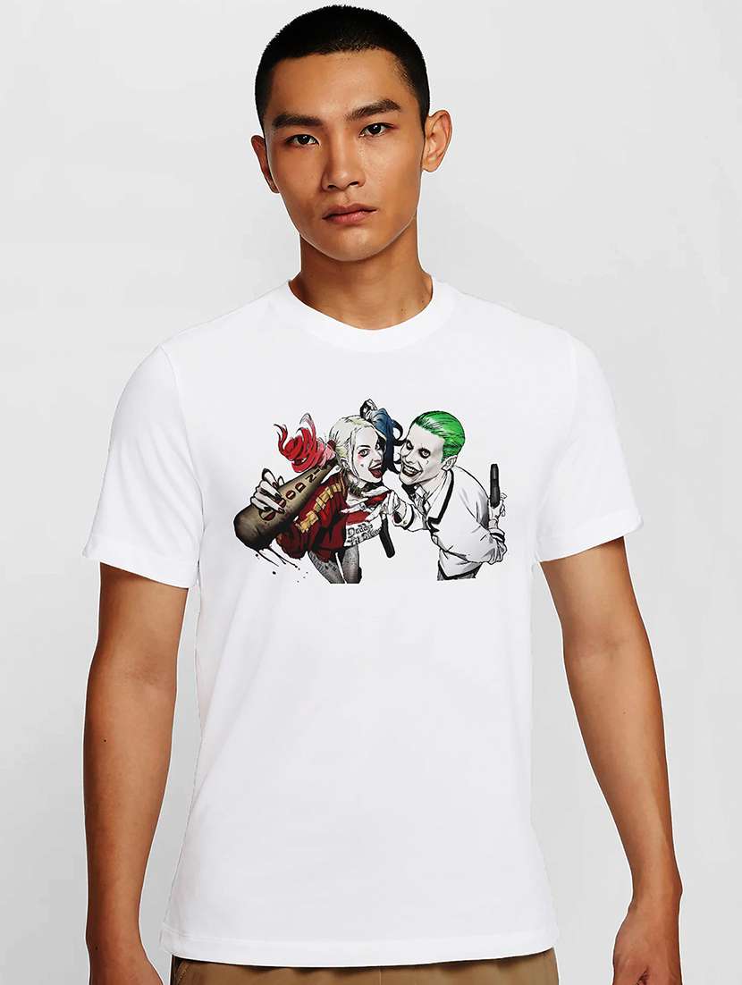 men white round neck regular fit t-shirt - 21841774 -  Zoom Image - 0