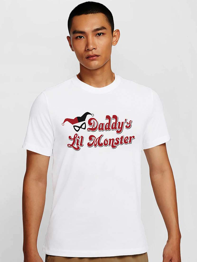 men white round neck regular fit t-shirt