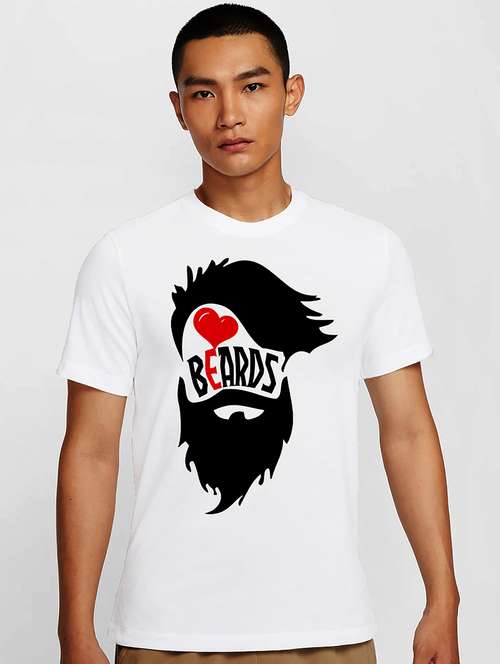 men white round neck regular fit t-shirt - 21841784 -  Standard Image - 0