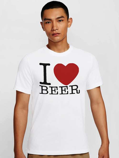 men white round neck regular fit t-shirt - 21841826 -  Standard Image - 0