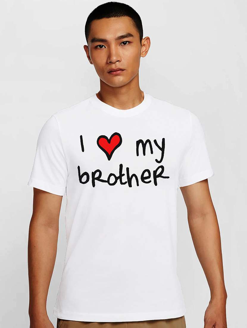 men white round neck regular fit t-shirt