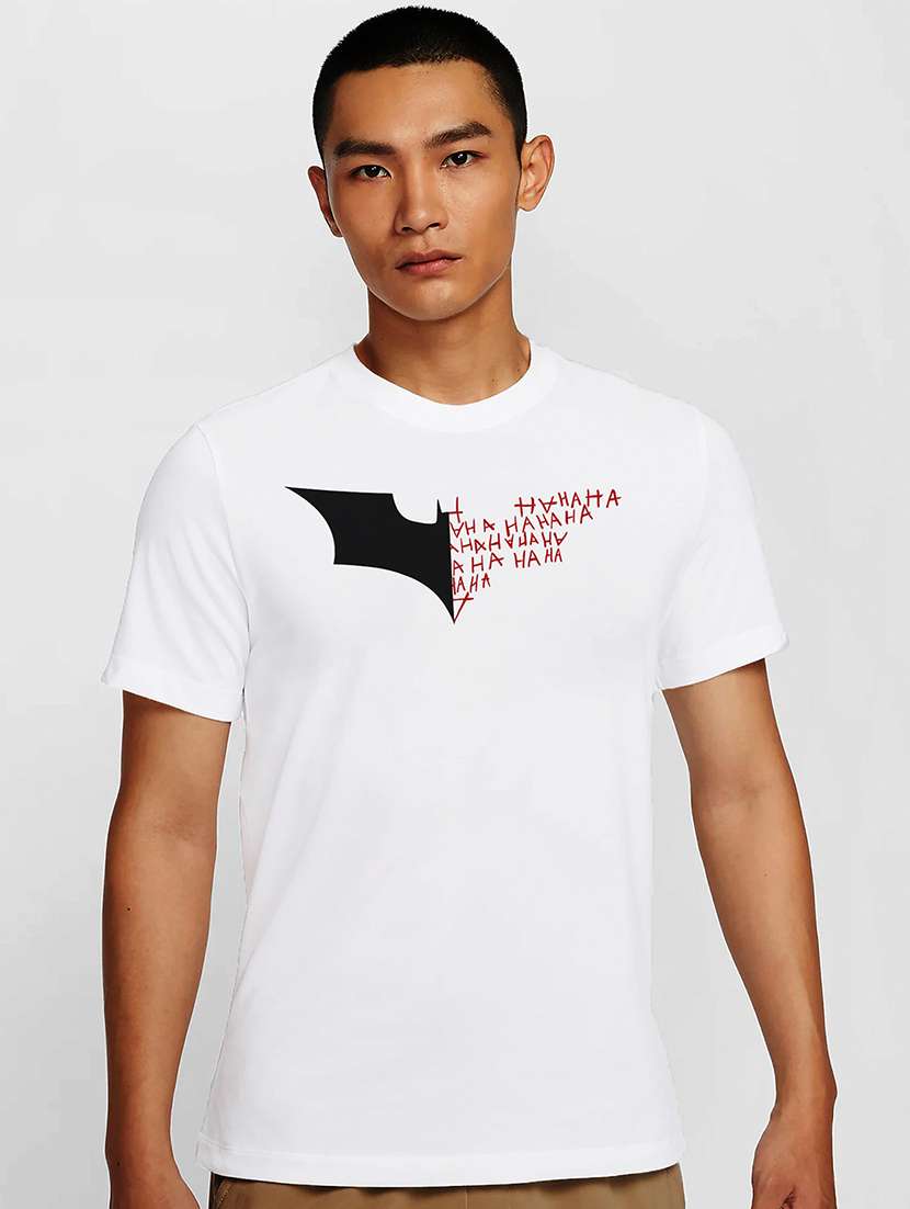 men white round neck regular fit t-shirt - 21841834 -  Zoom Image - 0