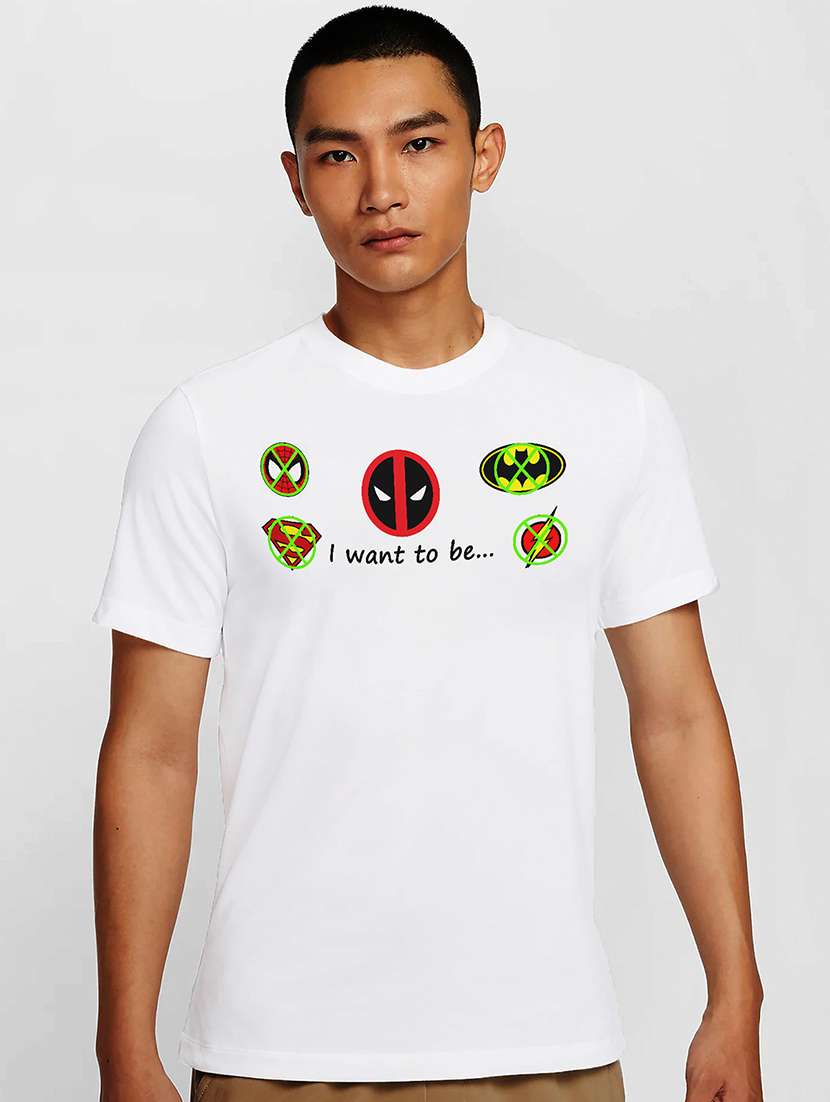 men white round neck regular fit t-shirt - 21841844 - Zoom Image - 0