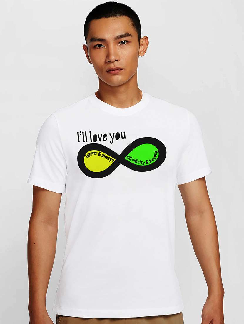 men white round neck regular fit t-shirt - 21841846 - Zoom Image - 0