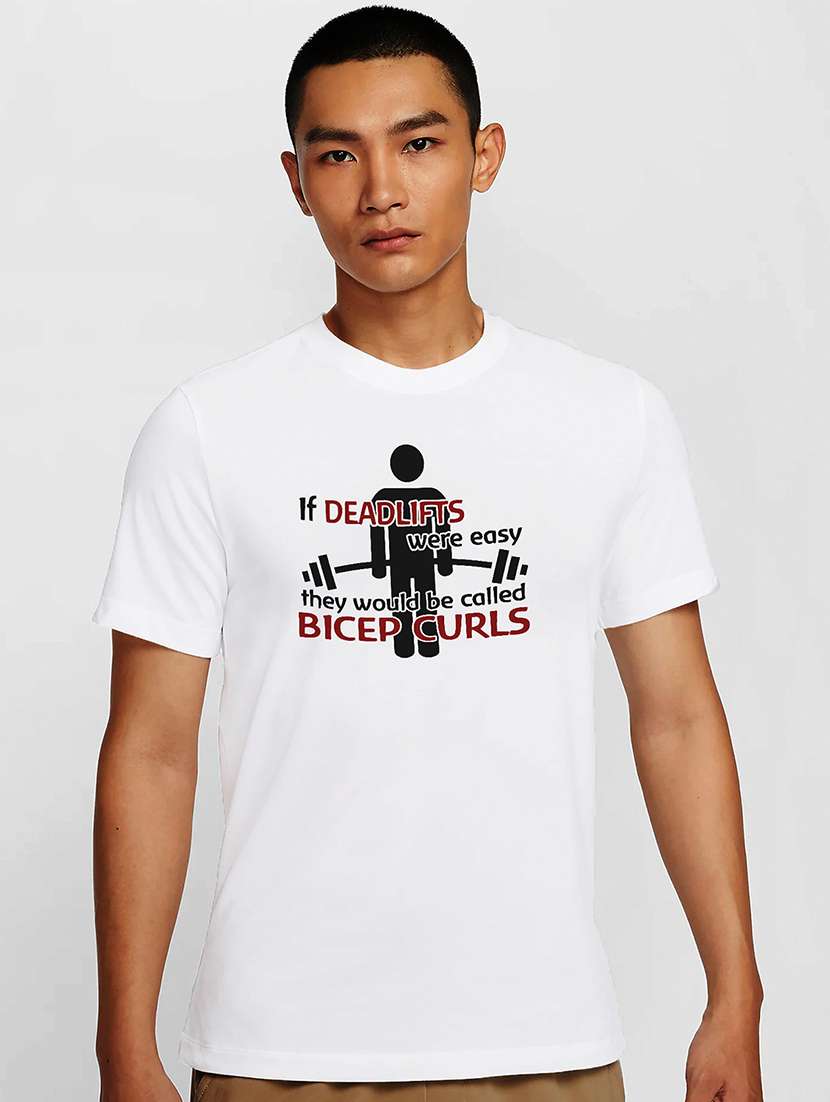 men white round neck regular fit t-shirt - 21841847 -  Zoom Image - 0