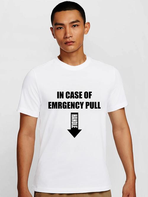 men white round neck regular fit t-shirt - 21841863 - Standard Image - 0