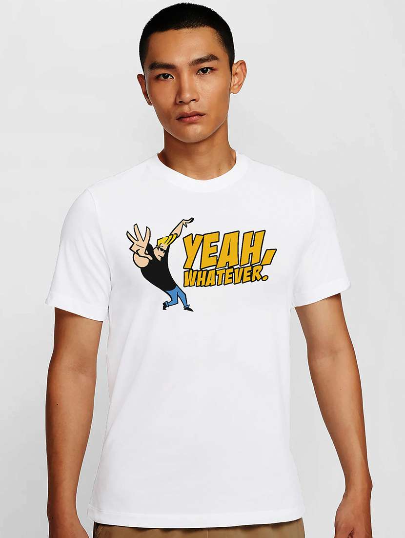 men white round neck regular fit t-shirt - 21841886 - Zoom Image - 0