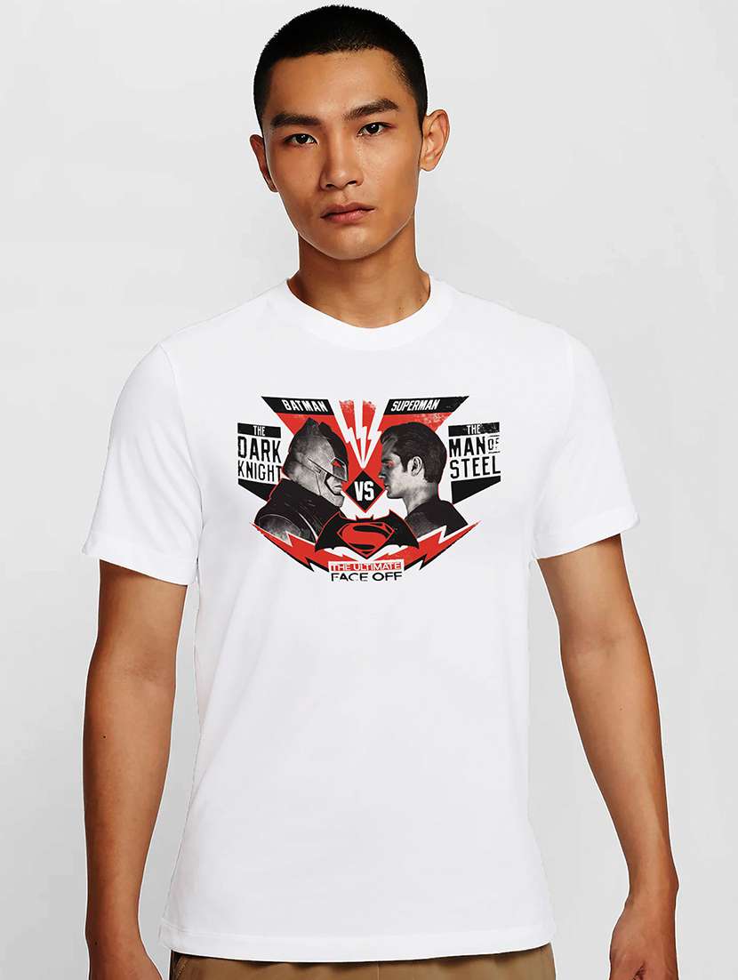 men white round neck regular fit t-shirt - 21841889 -  Zoom Image - 0