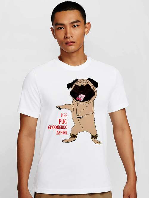 men white round neck regular fit t-shirt - 21841901 -  Standard Image - 0