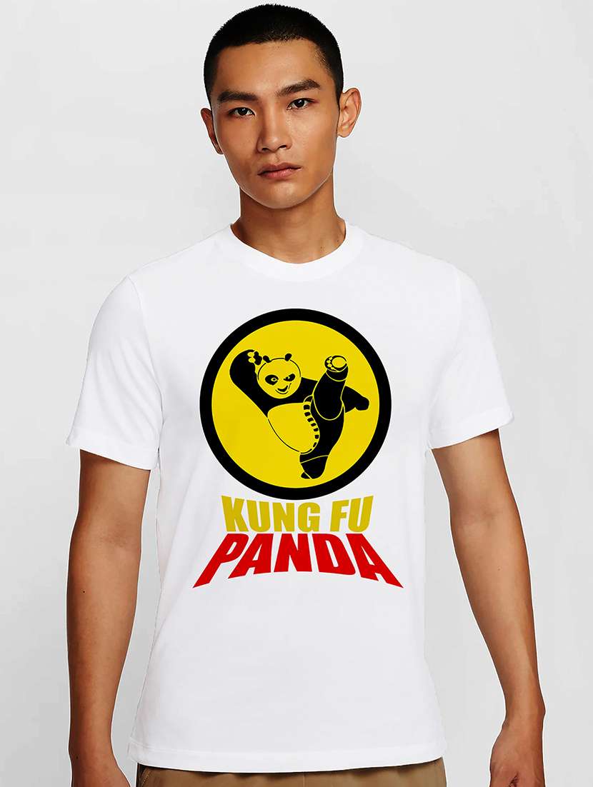 men white round neck regular fit t-shirt - 21841910 -  Zoom Image - 0