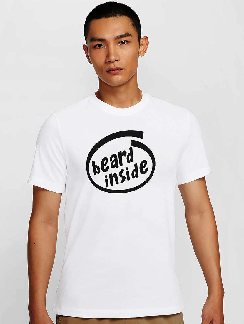 men white round neck regular fit t-shirt - 21841911 -  Zoom Image - 0