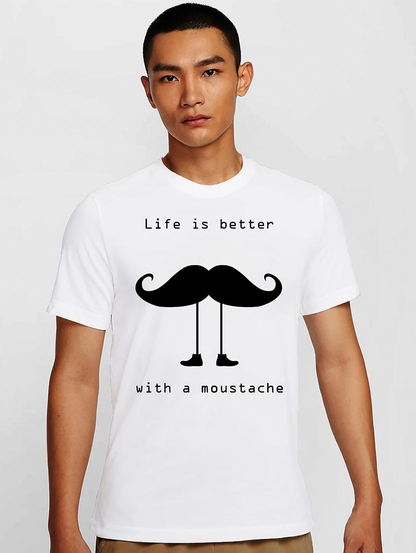 men white round neck regular fit t-shirt - 21841926 - Zoom Image - 0