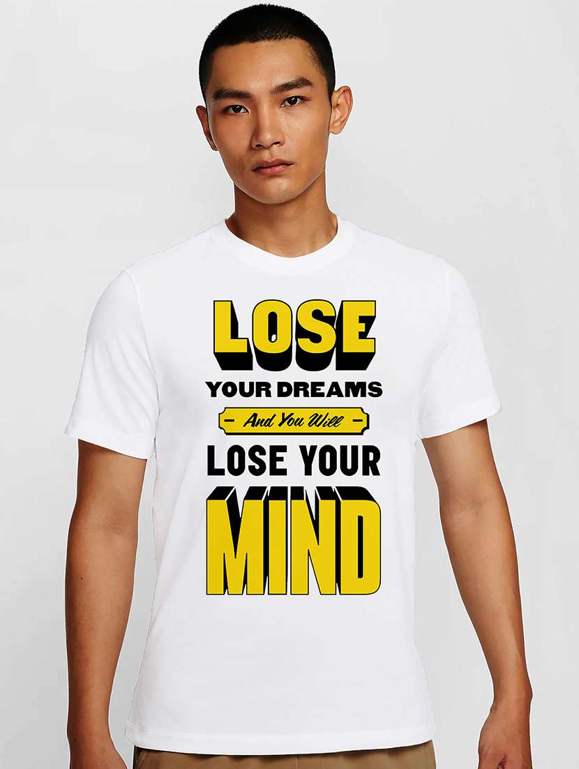 men white round neck regular fit t-shirt - 21841927 -  Zoom Image - 0