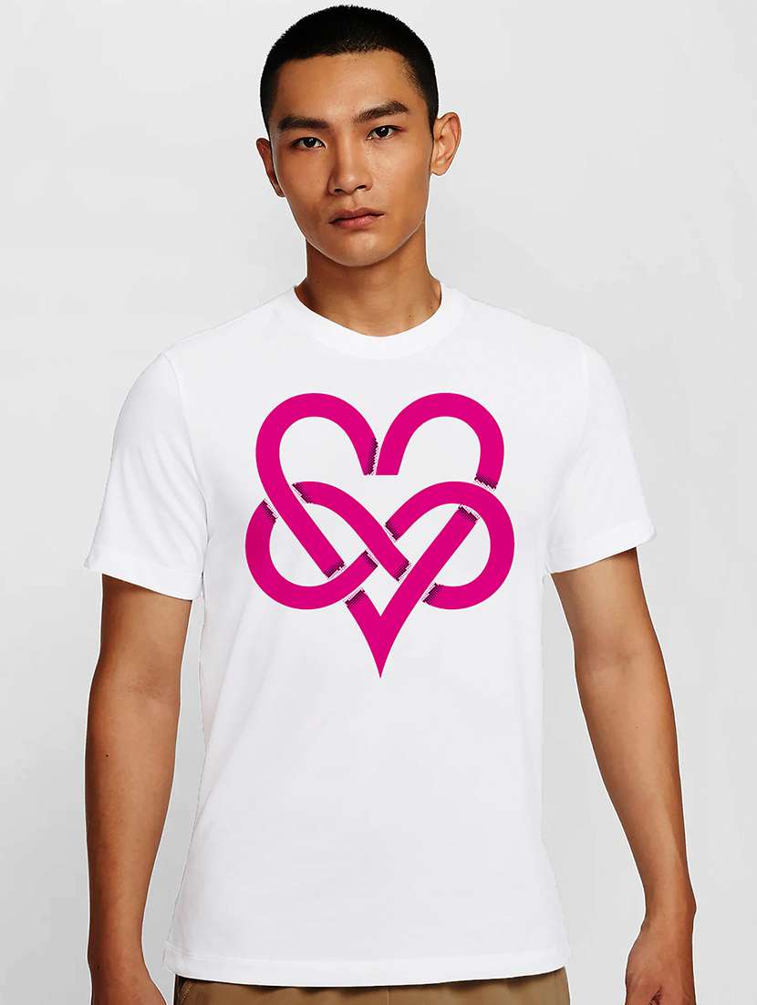 men white round neck regular fit t-shirt - 21841929 -  Zoom Image - 0