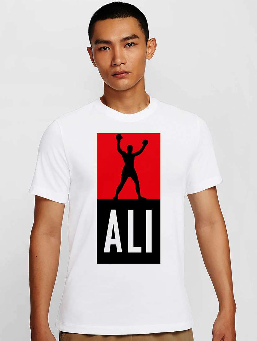 men white round neck regular fit t-shirt - 21841942 -  Zoom Image - 0