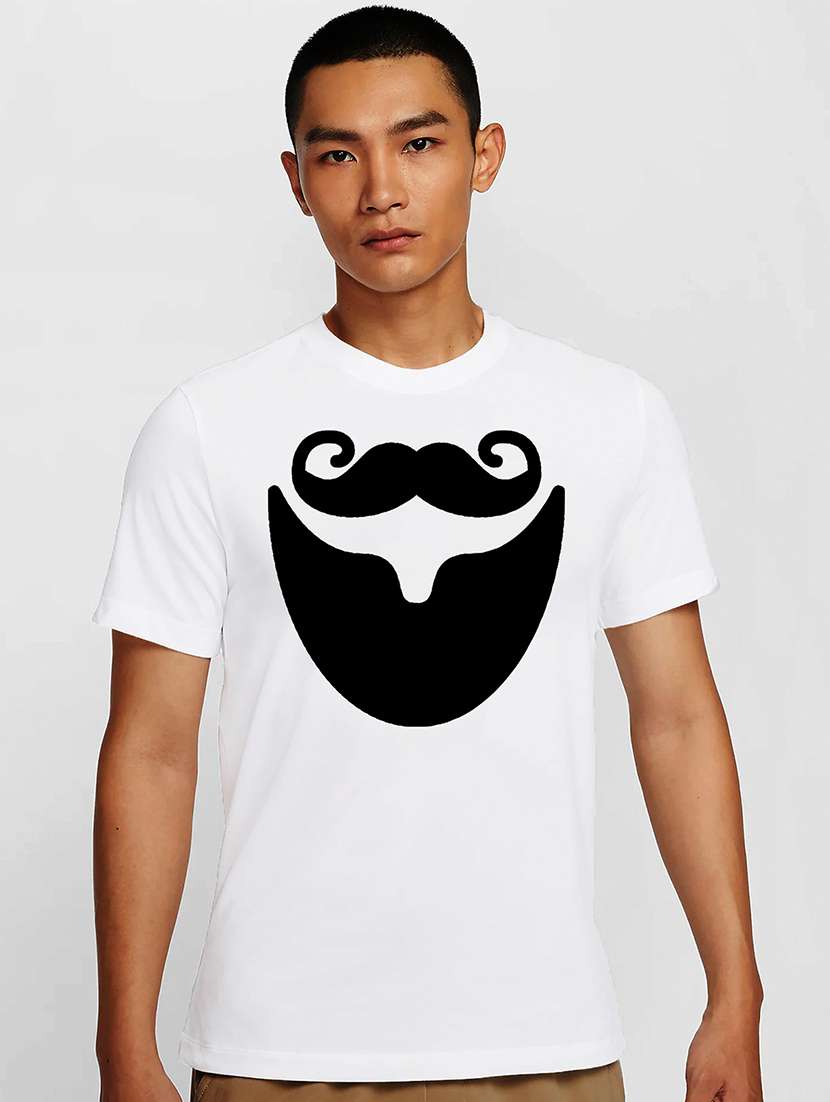 men white round neck regular fit t-shirt - 21841949 -  Zoom Image - 0