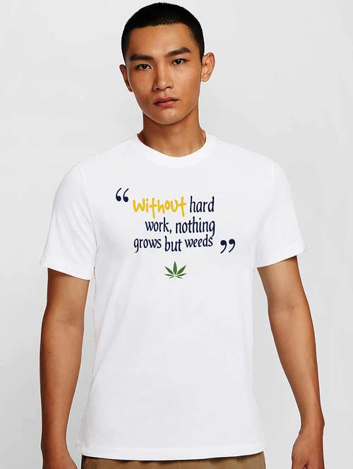 men white round neck regular fit t-shirt - 21841974 -  Standard Image - 0