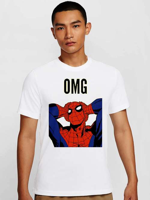 men white round neck regular fit t-shirt - 21841981 -  Standard Image - 0