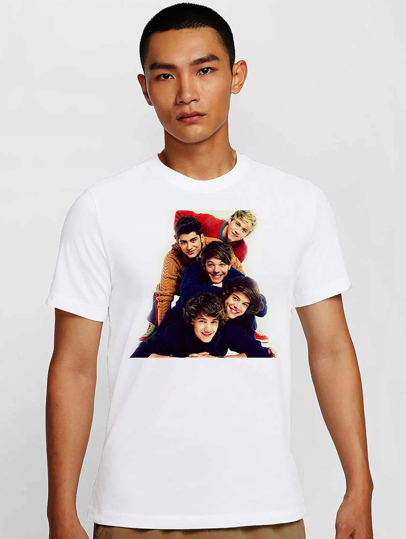 men white round neck regular fit t-shirt - 21841985 -  Zoom Image - 0