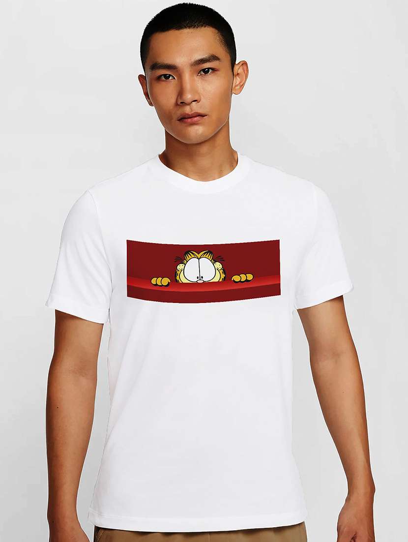 men white round neck regular fit t-shirt - 21841993 -  Zoom Image - 0