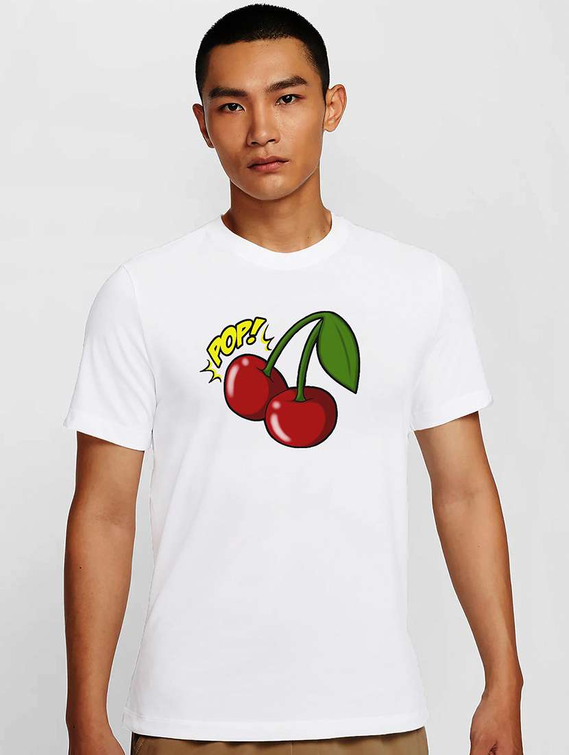 men white round neck regular fit t-shirt - 21841998 -  Zoom Image - 0