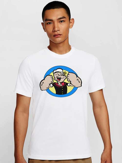 men white round neck regular fit t-shirt - 21842003 -  Standard Image - 0