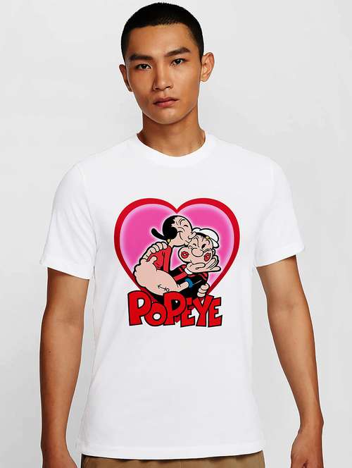 men white round neck regular fit t-shirt - 21842005 - Standard Image - 0