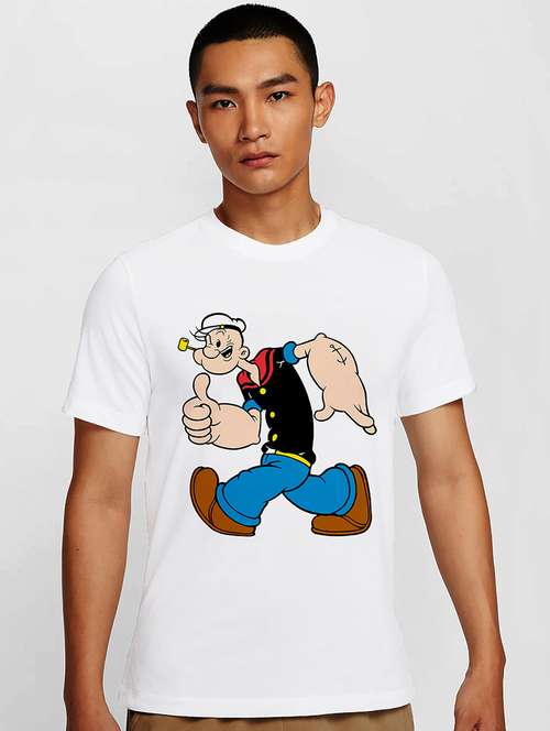 men white round neck regular fit t-shirt - 21842006 -  Standard Image - 0