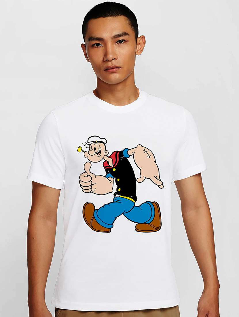 men white round neck regular fit t-shirt - 21842006 -  Zoom Image - 0