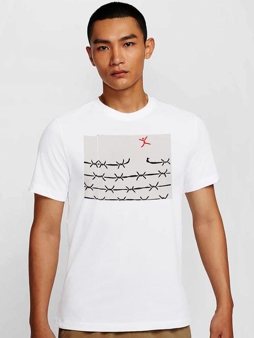 men white round neck regular fit t-shirt - 21842010 -  Standard Image - 0