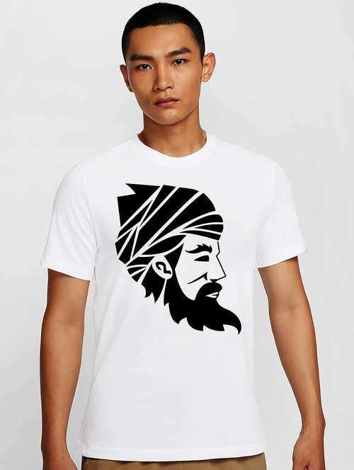 men white round neck regular fit t-shirt - 21842020 - Standard Image - 0