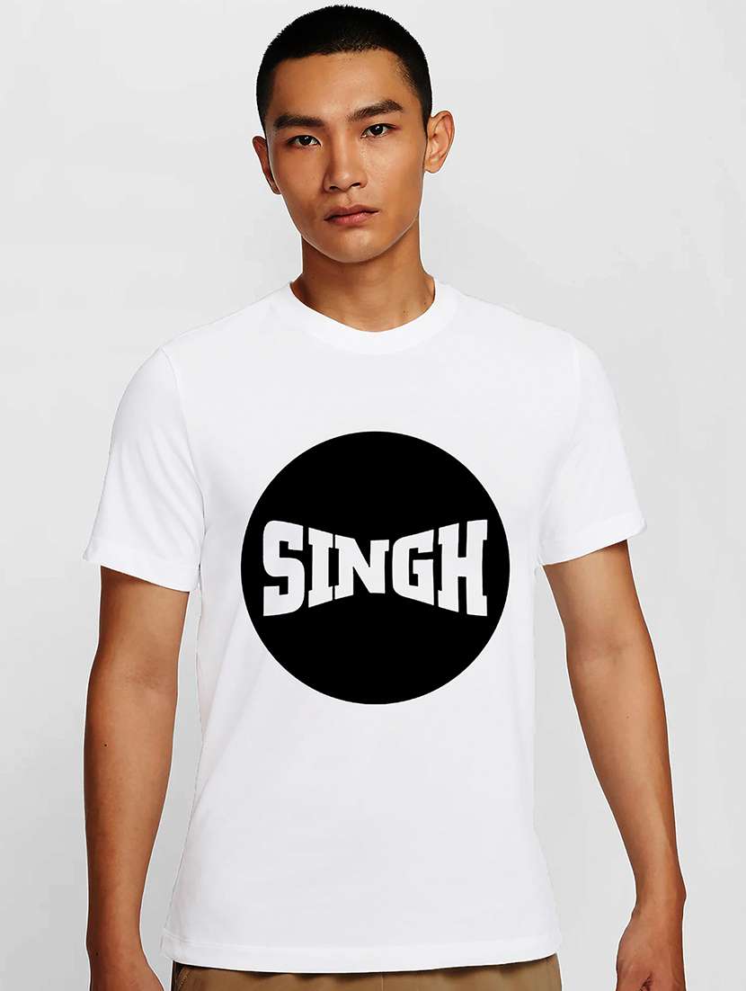 men white round neck regular fit t-shirt - 21842041 -  Zoom Image - 0