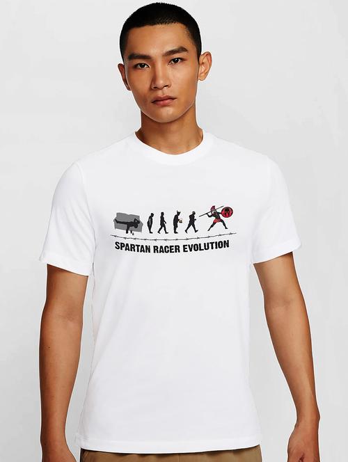 men white round neck regular fit t-shirt - 21842050 - Standard Image - 0