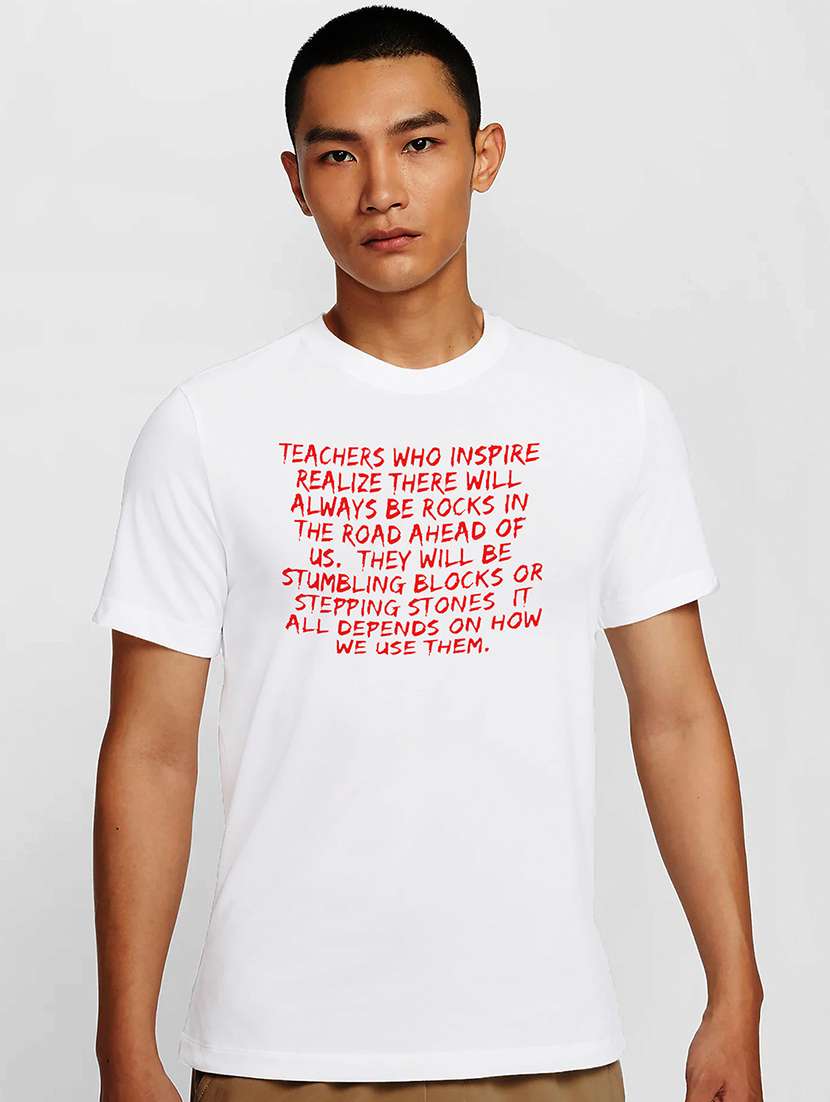 men white round neck regular fit t-shirt - 21842080 - Zoom Image - 0