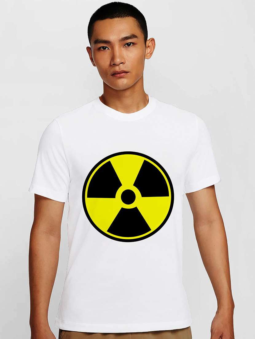 men white round neck regular fit t-shirt - 21842141 -  Zoom Image - 0