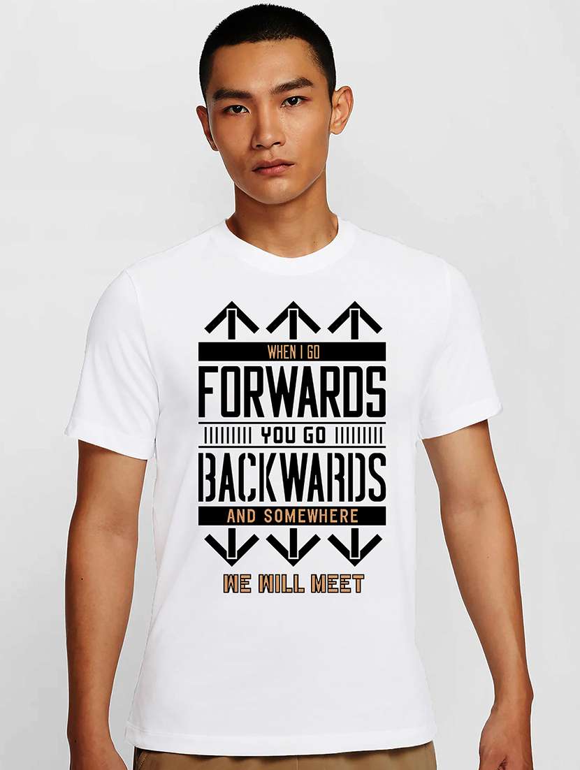 men white round neck regular fit t-shirt - 21842147 -  Zoom Image - 0