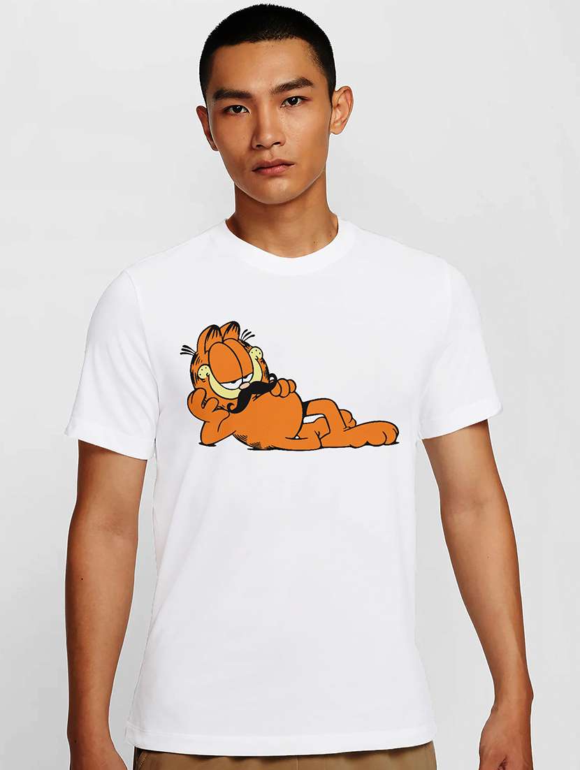 men white round neck regular fit t-shirt - 21842182 -  Zoom Image - 0