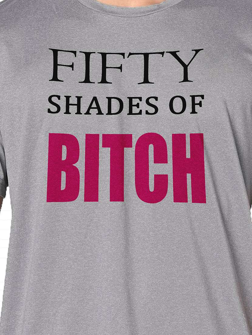 men grey round neck regular fit t-shirt - 21842211 -  Standard Image - 3