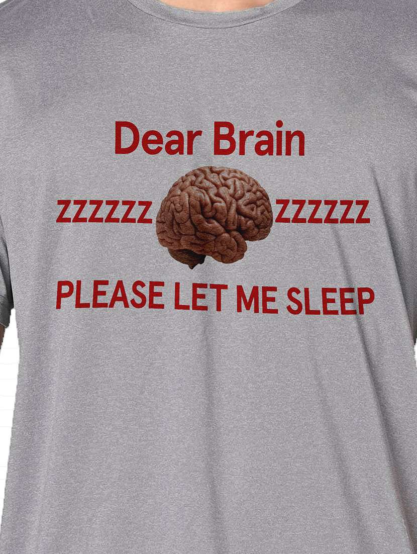 men grey round neck regular fit t-shirt - 21842225 -  Standard Image - 3