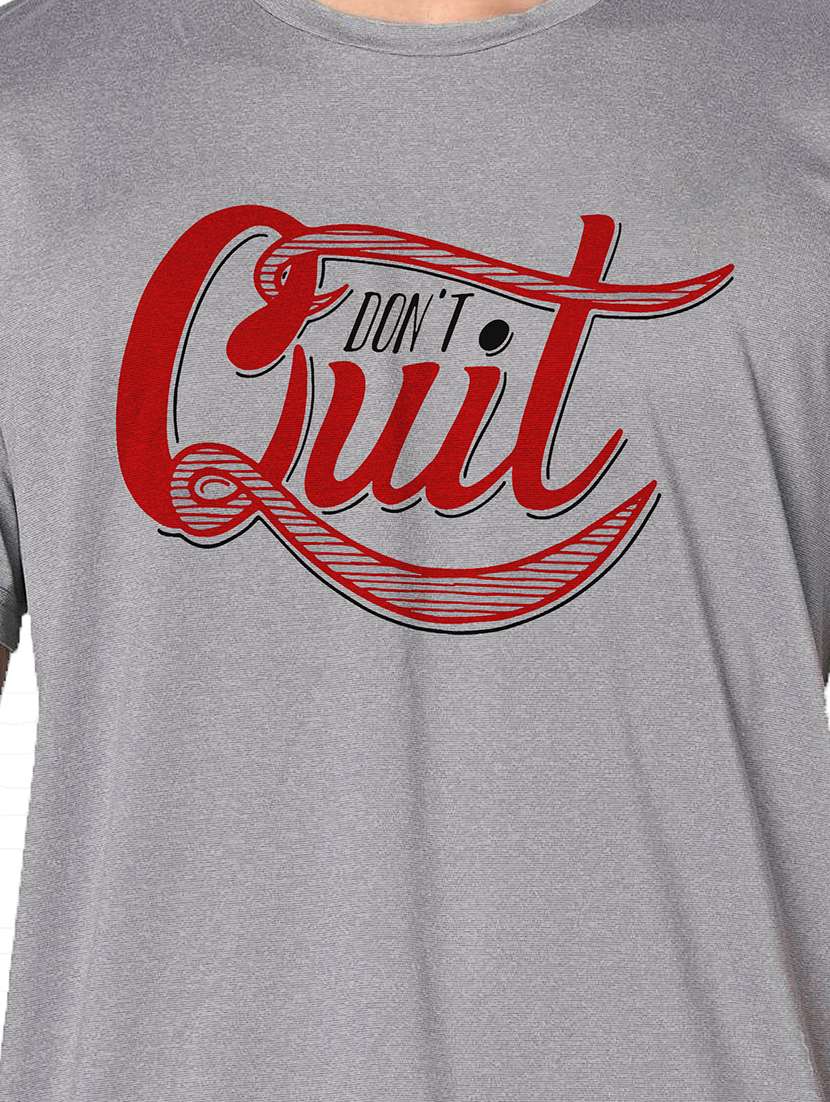 men grey round neck regular fit t-shirt - 21842248 -  Standard Image - 3