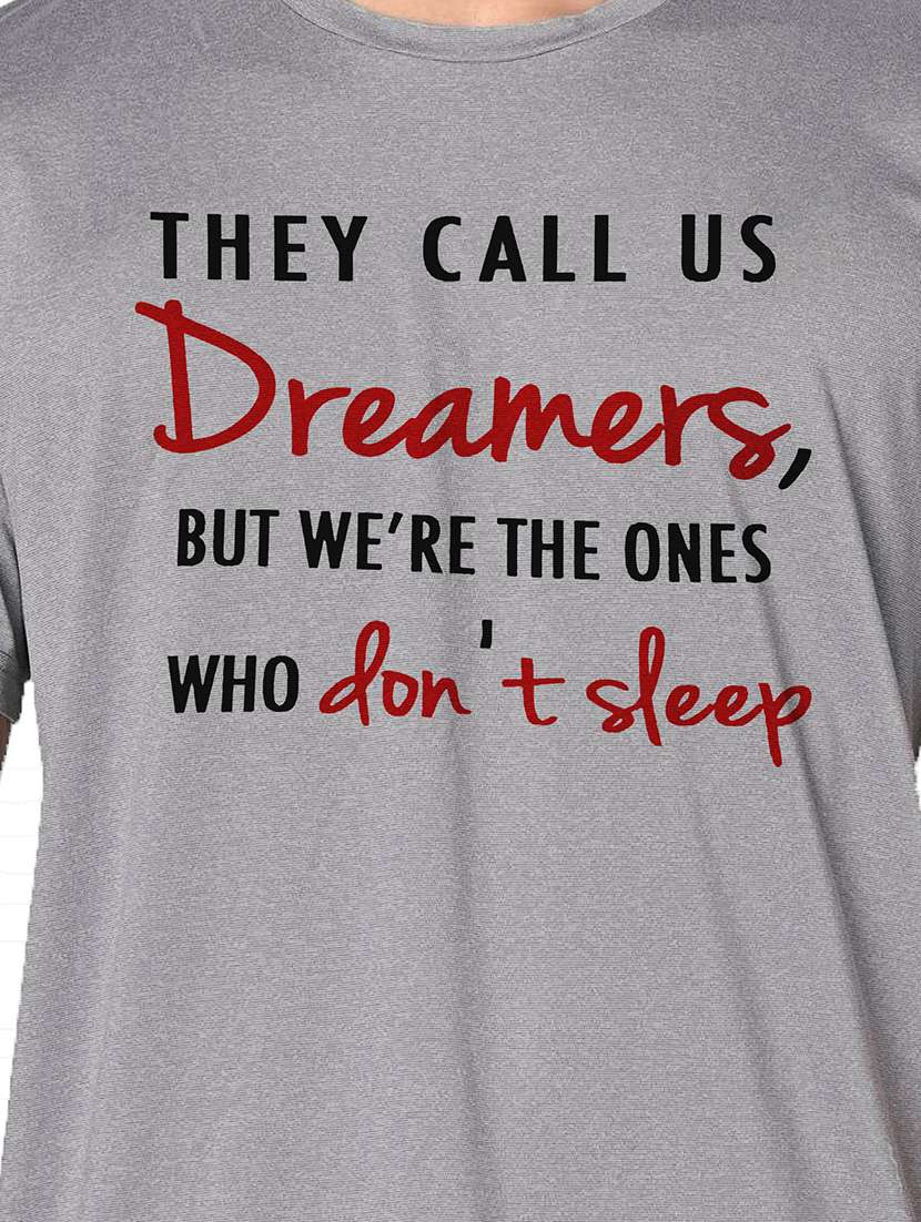 men grey round neck regular fit t-shirt - 21842253 -  Standard Image - 3