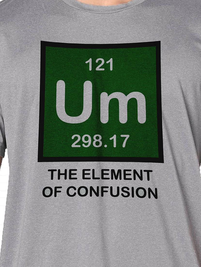 men grey round neck regular fit t-shirt - 21842259 - Standard Image - 3